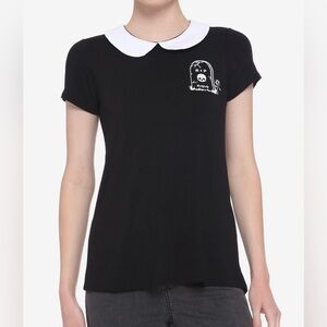 Gothic Never Trust The Living Collared Shirt